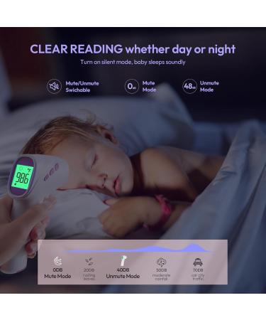 Buy No-Touch Forehead Thermometer for Adults Kids & Babies - Instant Reading Fever Alarm LCD Display - Fast International Shipping - Buy Online on GoSupps.com