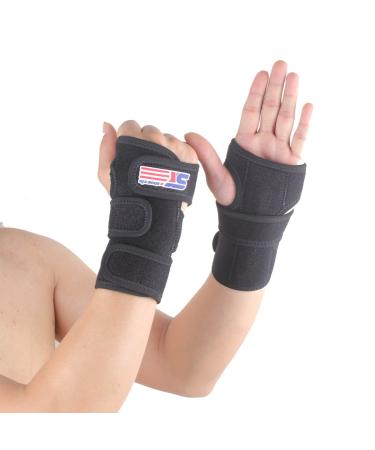 ShuoXin Medical Carpal Tunnel Wrist Brace Support - Black (Left) Forearm Splint for Sprain Relief | International Shipping Available - Buy Online on GoSupps.com