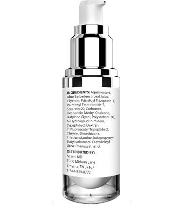 MiamiMD Intensive Eye Repair Serum - Anti-Aging Under Eye Treatment for Wrinkles, Dark Circles & Puffiness Day/Night Cream for All Skin Types - 15ml, Paraben, Cruelty, and Fragrance Free - Buy Online on GoSupps.com