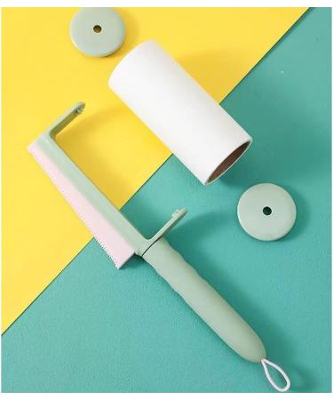 Extra Sticky Lint Roller for Clothes - 2 in 1 Pet Hair Remover & Carpet Scraper | Quick Dehairing Tool with 3 Refills - Buy Online on GoSupps.com