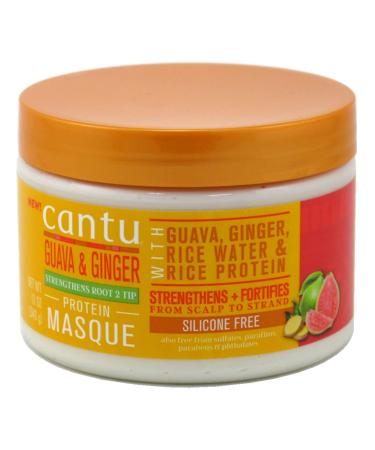 Cantu Guava & Ginger Protein Masque 12 Ounce Jar (Pack of 3)