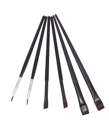 Fomiyes 6st Eyeliner-Make-Up brush Make-up-creame brush Eyeliner-Make-up-tool Eyeliner brush for girls eyeliner applicator thin eyeliner brushes Fine dot wooden handle