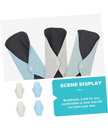 Minkissy 4-Pack Washable Mesh Menstrual Pads for Women | Reusable & Eco-Friendly Menstrual Bond - Comfortable & Absorbent Aunt Towels - Buy Online on GoSupps.com