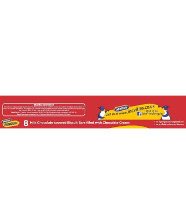 McVitie's Penguin Original Milk Chocolate Cookies - 8 Chocolate Cookies (Pack of 1) - Buy Online on GoSupps.com