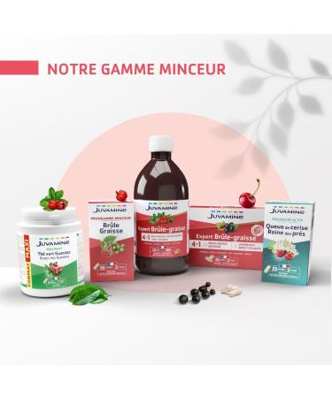 JUVAMINE - Fat Burner - Guarana Green Tea - Slimming and toning action - Food supplement - MAXI FORMAT - 120 Capsules - Made in France - Buy Online on GoSupps.com