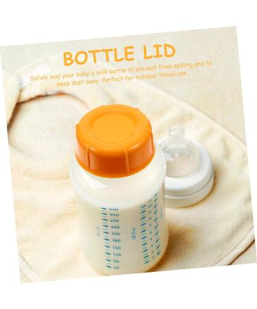 UPKOCH 20 Pcs Baby Bottle Seal Cap Gift Tags Christmas Infant Bottles Women Breastmilk Bottles Beverage Bottle Caps Bottles for Babies Organiser Food Grade Pp Cover Travel Feeding Bottle Orangex2pcs 4.3x4.3x1.5cmx2pcs - Buy Online on GoSupps.com