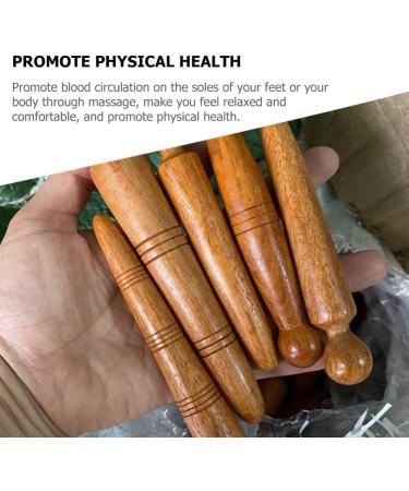 Healvian 4-Piece Foot Massage Device - Thai Deep Tissue Acupressure Tools | Wooden Reflex Zone Massage Sticks for Home - Buy Online on GoSupps.com