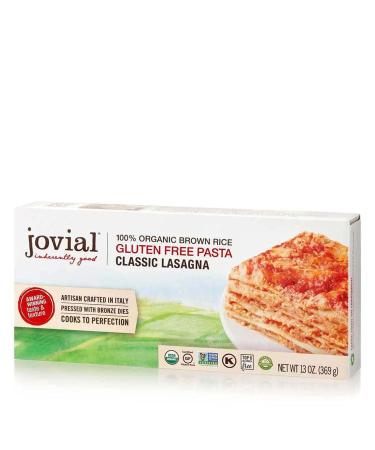 Jovial Whole Grain Brown Rice Lasagna Pasta - Organic Gluten & Dairy Free 13 Oz - Made in Italy (2 Pack) - Buy Online on GoSupps.com