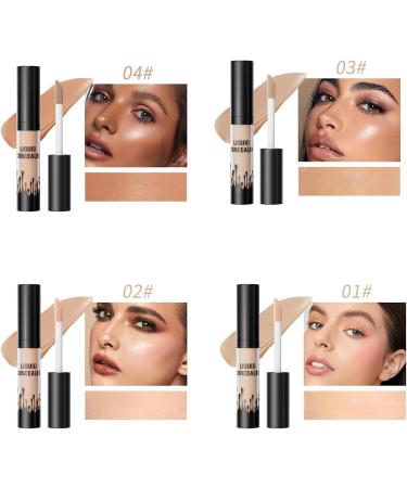 Full Coverage Concealer - Christmas Stocking Stuffers Gifts for Women Prefect Secret Santa Present for Women Waterproof and Sweat-Resistant Formula (02#) - Buy Online on GoSupps.com