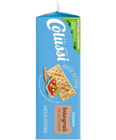  Italian Gourmet E.R. Colussi Integrali Whole Grain Crackers with Sustainable Flour and High Fibre 500g + Italian Gourmet Pulp 400g (Pack of 6) - Buy Online on GoSupps.com