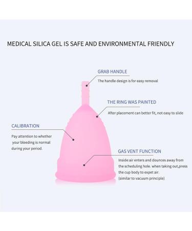 PATILWON Menstrual Cups 2 Pack Period Cup with Micro-Wave Oven Box Holder Purple&pink Small - Buy Online on GoSupps.com