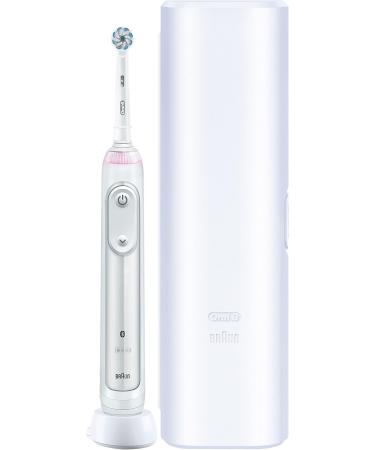 Buy Oral-B Smart Sensitive Electric Toothbrush - 5 Cleaning Modes Bluetooth App Visual Pressure Control Travel Case - Perfect Gift for Dental Care - White - Buy Online on GoSupps.com