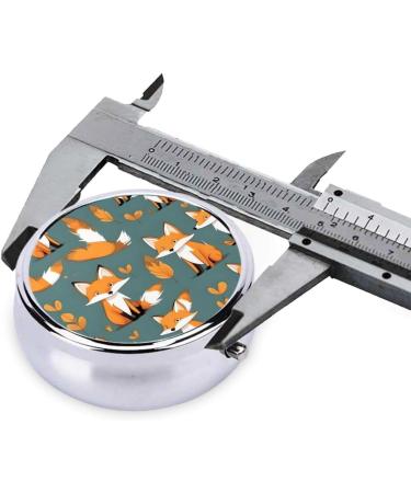 Buy Yellow Fox Round Pill Box 3 Compartment Organizer | Portable Travel Pill Box for International Shipping - Buy Online on GoSupps.com