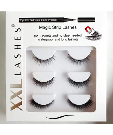 Buy Magic Adhesive Eyeliner Set | Self-Adhesive Eyeliner & 3 Pairs of Eyelashes - Perfect for Daily Wear - Buy Online on GoSupps.com