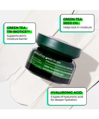 Innisfree Green Tea Seed Intensive Hydrating Eye Cream - New Version - Buy Online on GoSupps.com