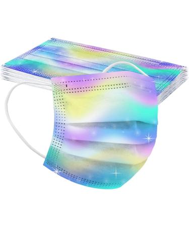 50PC Colorful Patterns Design Disposable_Face_Mask 3-Ply Breathable Comfortable for Girls Boys Kids Use - Buy Online on GoSupps.com