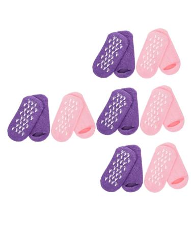 Healeved 8 Pairs Gel Socks Cotton Yarn Miss Spa Nursing Cover