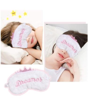EleCharm Plush Sleeping Masks 2 Pack - Soft Animal Design Eye Masks for Kids & Women - Princess Pink - Buy Online on GoSupps.com