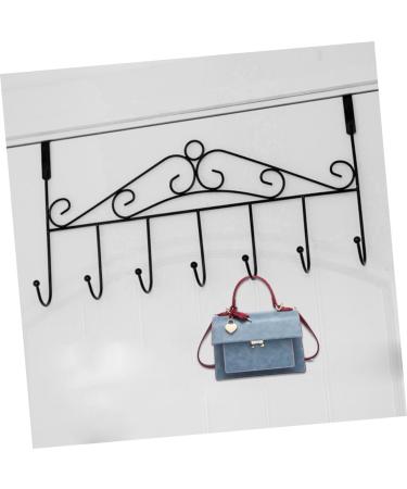 STOBAZA Ceiling Hook 2pcs Metal Clothes Rack Self Adhesive Wall Hooks Coat Hanger Rack Hook up Kitchen Door Cloth Hook - Buy Online on GoSupps.com