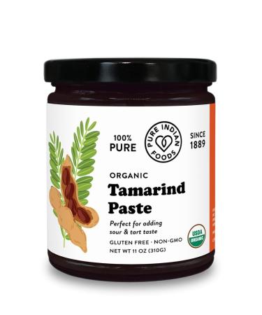 Pure 100% Organic Tamarind Paste - Perfect for Adding Sour and Tart Taste Indian Foods 11oz
