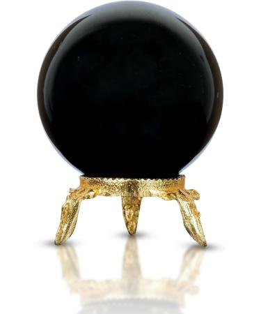 Black Tourmaline Crystal Ball - Feng Shui Decor & Meditation Accessory | PYOR Tourmaline Crystal Sphere for Magic & Energy Healing - Buy Online on GoSupps.com
