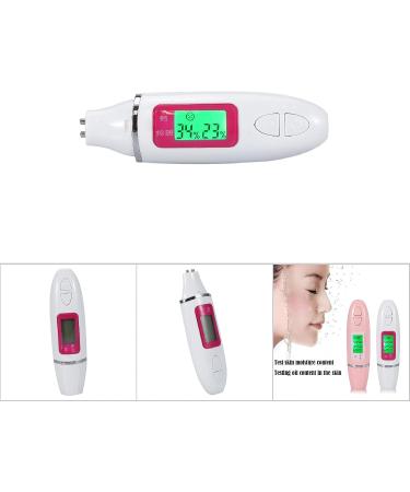 Digital LCD Display Skin Sensor Tester Facial Moisture Water Oil Analyzer (White) - Buy Online on GoSupps.com