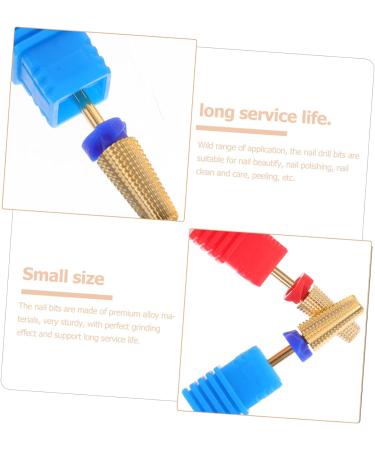 minkissy 2pcs Grinding Head Pedicure Drill Bits Nail Drill Heads Nail Polishing Head Nail Beauty Tools Toe Nail Drill Bits Gel Remover for Nails Nail Drill Bits Cuticle Set Acrylic Alloy 7X1.3CM As Shown - Buy Online on GoSupps.com