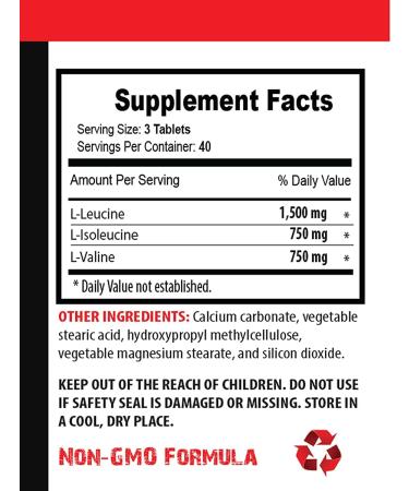Buy VIP Supplements BCAA 3000 MG Workout Pills - Branched Chain Amino Acids for Men & Women - 120 Tablets - Enhance Performance & Recovery - Buy Online on GoSupps.com