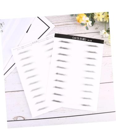 Baluue 6 Sheets Pairs Eyebrow Makeup Tools Eyebrow Artificial Eyebrow Patch Stick Elf Brow Lift Kit - Buy Online on GoSupps.com