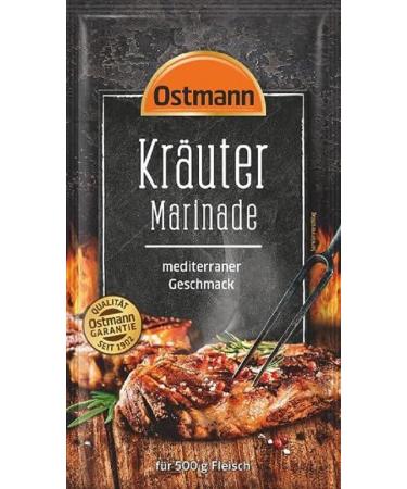 Ostmann spice-herbs marinade liquid grill marinade with a Mediterranean herbal note spice mix for 500 g meat ideal for grilling & refining dishes 60 ml 1 piece (1-pack) herbs marinade 60 ml (1 Pack)