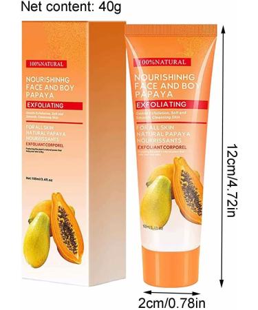  Odavom Papaya Whitening Cream Deep Peeling Papaya Whitening Cream | 100g Papaya Brightening Scrub for Men and Women Deep Cleansing Odavom - Buy Online on GoSupps.com
