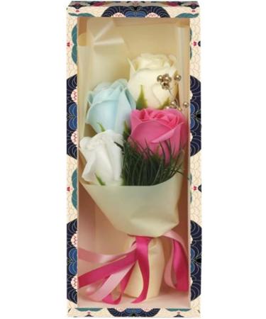  Emanuela Biffoli Emanuela Biffoli - Bouquet of Soap Flowers with 4 Roses Water Lily and Green Tea/Lotus Flowers and Matcha Tea 1 box 30g  - Buy Online on GoSupps.com
