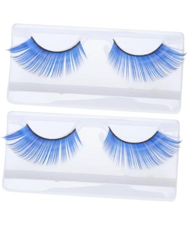 ABOOFAN 4 Pairs Blue Long Eyelashes Girls Clothing Girl Clothes Adult Costumes Nature Fluffy Long Lashes Cosmetic Eyelashes Halloween False Eyelashes Blue Eyelashes Makeup Christmas 3d - Buy Online on GoSupps.com