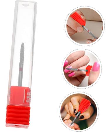 BIUDECO Nail Polisher Nail Art Polishing Tools Acrylic Nail Drill Bits Nail Bits for Women Nail Drill Bits for Nail Salon Manicure Supplies Manicure Tools Nail Bits for Nail Drill 7.00X1.30X1.30CM Red - Buy Online on GoSupps.com