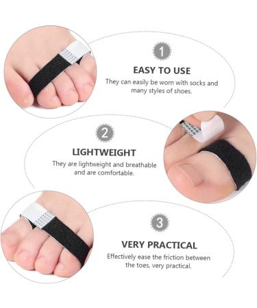FRCOLOR Toe Separator Guard - 5pcs Bunion Relief Kit Elastic Strap Cushions for Hallux Straightening & Toe Stretching - Buy Online on GoSupps.com