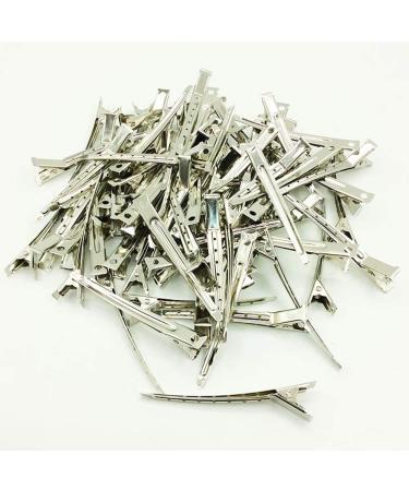 Flzonhut 12-Piece Silver Hair Clips Set - Durable Alligator Hair Clamps for Women & Girls | Perfect for DIY Hair Styling - Buy Online on GoSupps.com