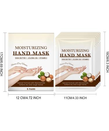 Masque nourrissant pour les mains au beurre de karit et l'huile de jojoba : hydrate intens ment les mains s ches adoucit la peau rugueuse et fournit un spa pour les mains de 20 30 minutes la 1 pi ce. - Buy Online on GoSupps.com