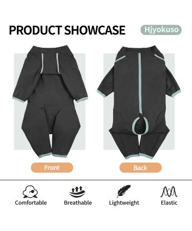 Hjyokuso Dogebody: Anti-Wound Pajamas for Small to Large Dogs | E-Collar Alternative & Wound Protection Suit in Gray - Buy Online on GoSupps.com