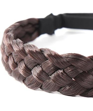 Braid Headband 5 Strands Synthetic Hair Braided Headband with Adjustable Elastic Stretch Chunky & Wide Plaited Braid Hair Band Hairpiece for Girls Style 3 Braid Headband Type 3 - Buy Online on GoSupps.com
