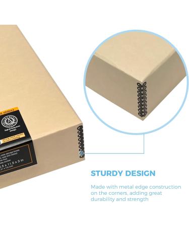 Lineco Archival Slide Storage Box 15.5x11.5x3 - Holds 840 Slides - Tan - 1 Pack - Buy Online on GoSupps.com