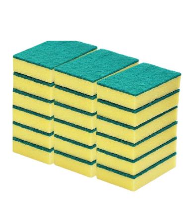 20 Pack Dish Wand Refills Replacement Sponge Heads Durable Scouring Scrubber Pads Heavy Duty Dish Wand Sponge for Kitchen Sink Dishwashing Cleaning Brush