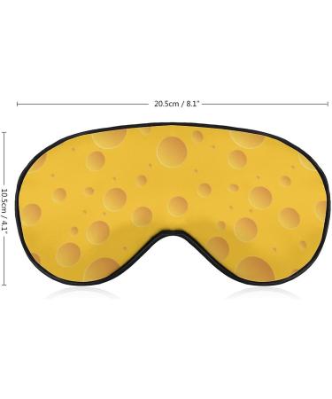 Buy Yellow Cheese Sleep Mask for Women - Adjustable Eye Shades with Elastic Strap for Better Sleep - Buy Online on GoSupps.com