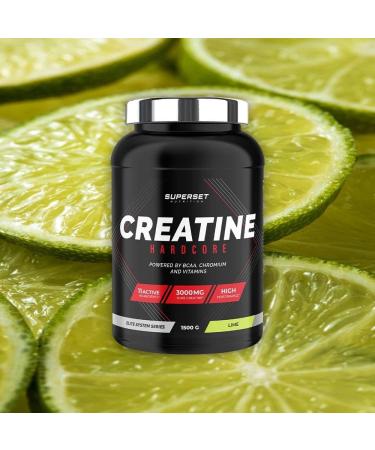 Superset Nutrition - Creatine Hardcore (1.5 kg) - Soluble powder - 3 g creatine monohydrate per dose BCAA Carbohydrates - Optimal recovery and power - Suitable for intense sports - Lime - Buy Online on GoSupps.com