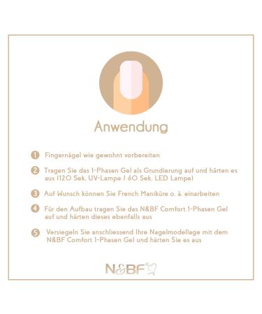 N&BF UV+LED 1-Phase Gel | Professional 3-in-1 Nail Gel | Comfort Line Clear 15ml - Made in Germany - Buy Online on GoSupps.com