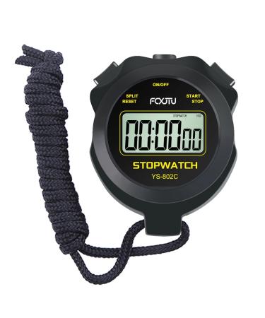 Fcxjtu simple digital sports-stopper timer no bells no clock no alarm simple basic operation silent on/off pure stopwatch for swimming training running training children coach 1lap not waterproof black - Buy Online on GoSupps.com