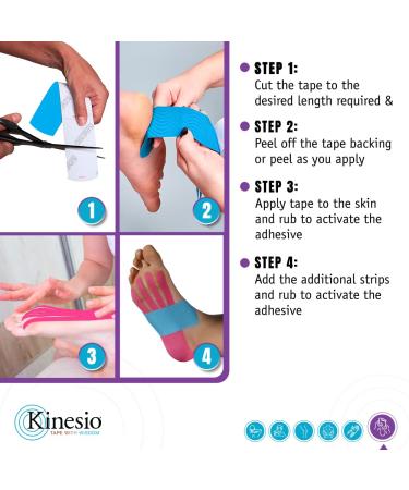 Kinesio Pre-Cut Foot Tape - Easy Application for Effective Support - Buy Online on GoSupps.com