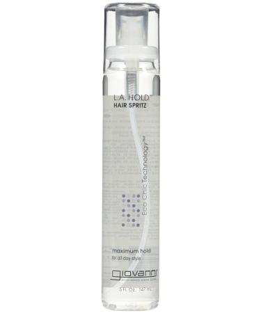 Giovanni LA Hold Hair Spritz - Strong Hold Hair Spray for Women & Men Hairspray Extra Hold Hair Setting Spray for Shine Volume & Control Volumizing Firm Hold - 5 Fl Oz (Pack of 1)