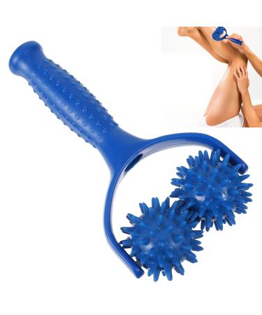 Massage roller with handle massage roller massage ball massage roller with nubs massage balls body muscle massage device fascia ball massage roller with handle for back legs feet hands self -massage