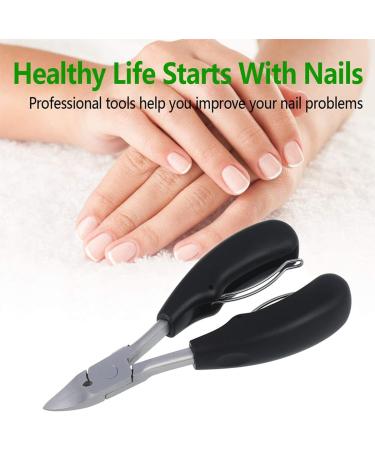 Toenails Trimmer Toenail Clippers for Ingrown or Thick Nails Cuticle Nipper Trimmer Toenail Nipper for Seniors with Protective Cover Stainless Steel Nail Scissors for Ingrown Hard Toe Nail Fingernail - Buy Online on GoSupps.com