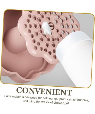Healeved Bubbler Face Face Wash Facial Cleansing Foaming Maker Bottle Facial Cleaning Device Foam Maker Plastic Foaming Maker Foaming Bottle Bubble Former Pp 17.00X7.00X7.00CM Pink - Buy Online on GoSupps.com